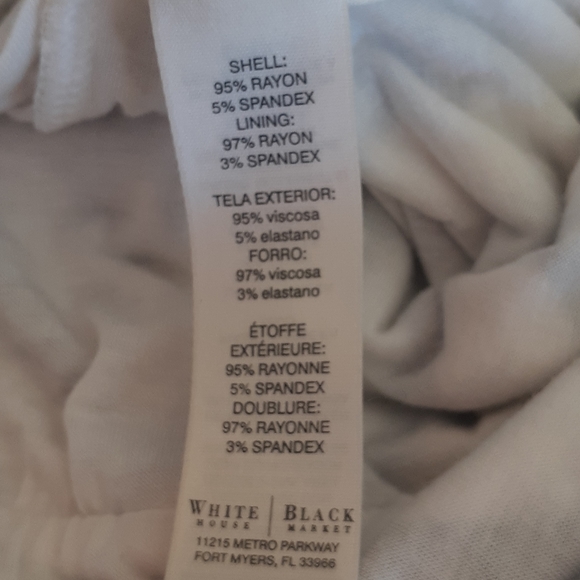 WHBM Black & White Chevron Striped Dress M - Picture 13 of 13